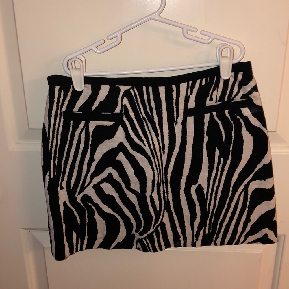 Zebra print skirt